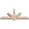 Ekena Millwork Kennewick Smooth Timber Gable Bracket, Douglas Fir, 48"W x 24"H x 3 1/2"D x 3 1/2"F, 12/12 Pitch GBW048X24X0404KEN00SDF - alternate 3
